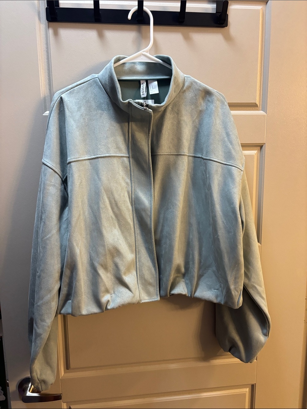 NWT H&M Suede Bomber Jacket - Women - Picture 9 of 12